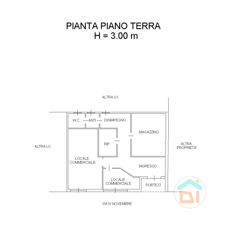 Ufficio in Via 4 Novembre, Ronchi Dei Legionari, {3} - Planimetria 1
