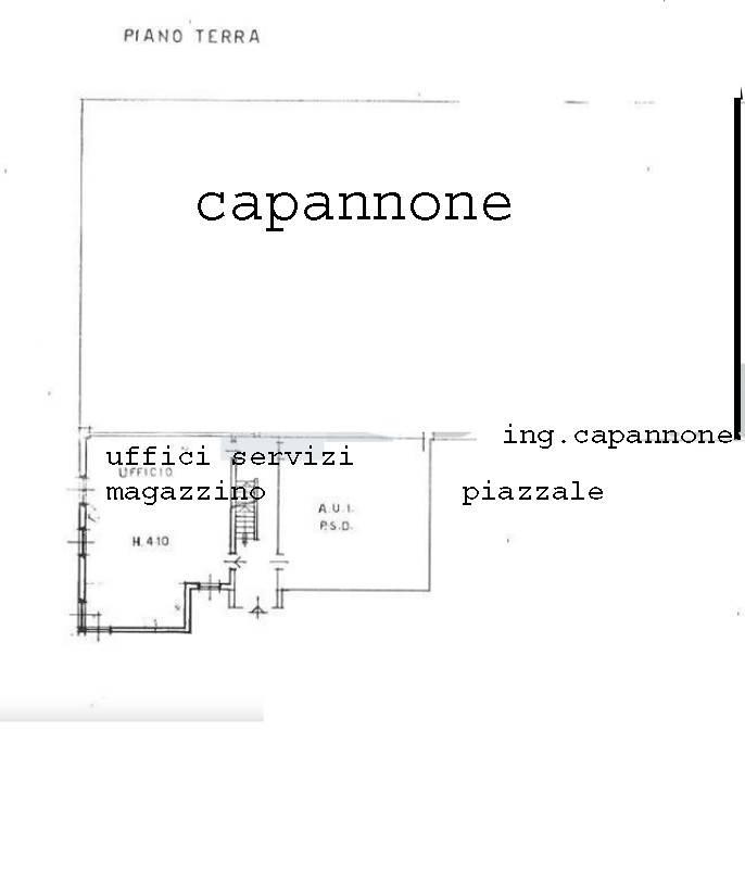 Magazzino in Via Giuseppe Garibaldi, Rezzato, {3} - Planimetria 1