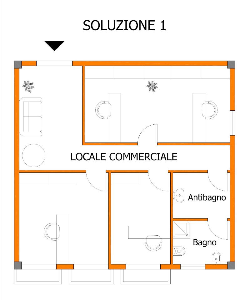 Ufficio in Via San Nicolò 113, Selargius, {3} - Planimetria 1
