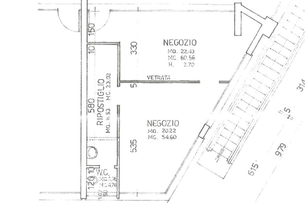 Negozio in Via S. Mauro 7, Montegrotto Terme, {3} - Planimetria 1