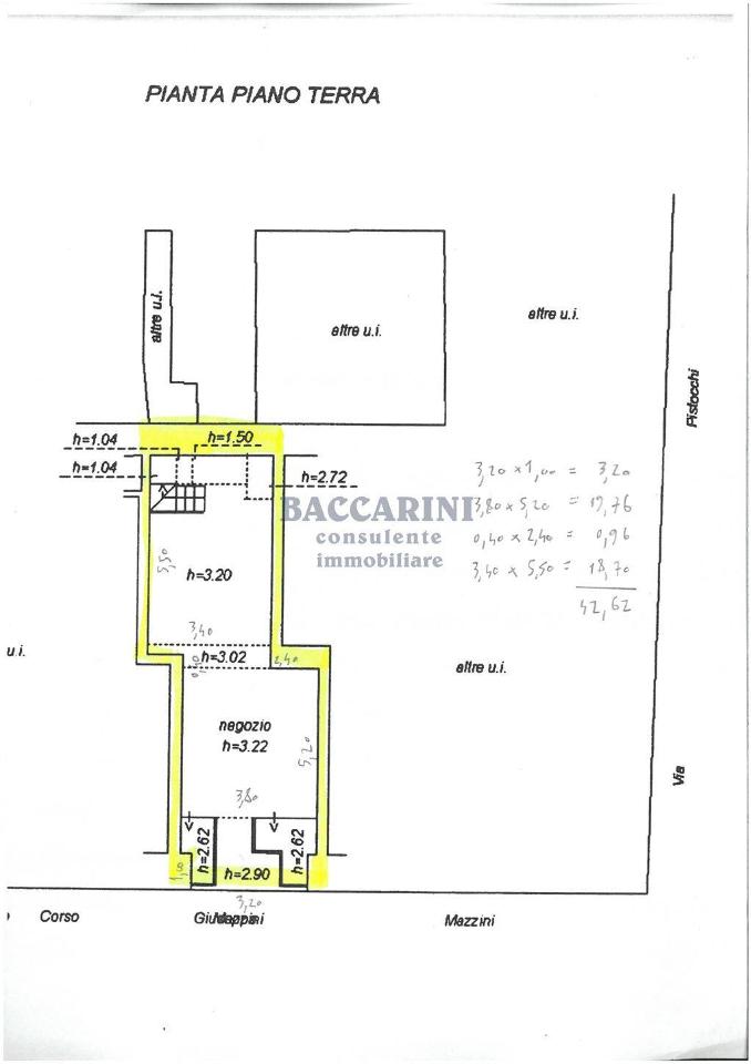 Negozio in Corso Mazzini 28/a, Faenza, {3} - Planimetria 1