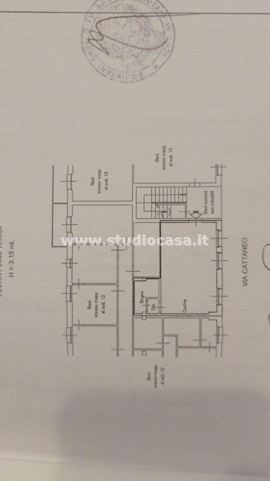 Studio in Via Cattaneo, Codogno, {3} - Planimetria 1