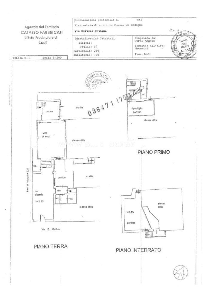 Negozio in Via Bortolo Gattoni, Codogno, {3} - Planimetria 1