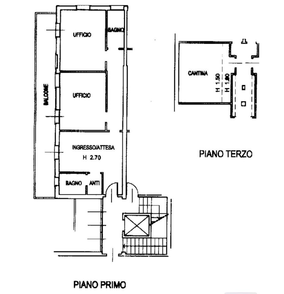 Ufficio in Viale Vincenzo Randi, Ravenna, {3} - Planimetria 1