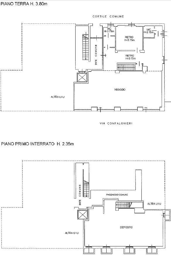 Negozio in Via Confalonieri 1, Muggiò, {3} - Planimetria 1