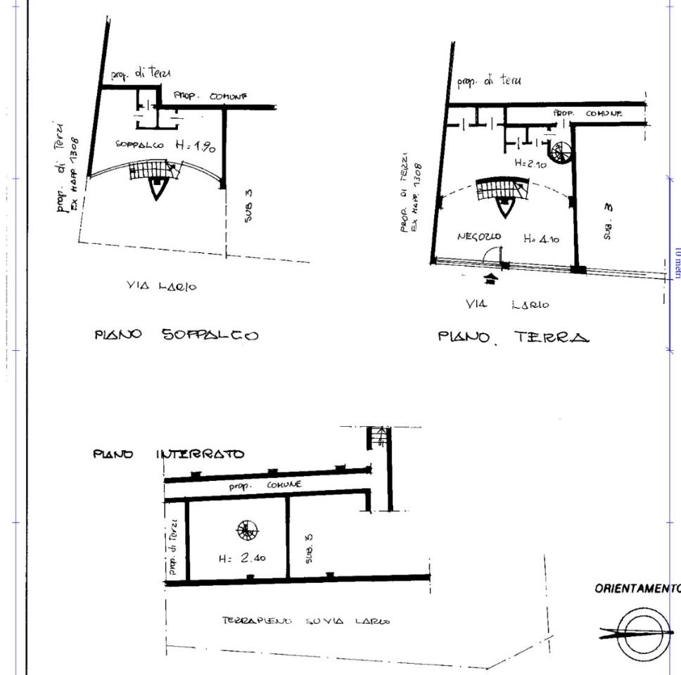 Negozio in Via Lario 13, Milano, {3} - Planimetria 1