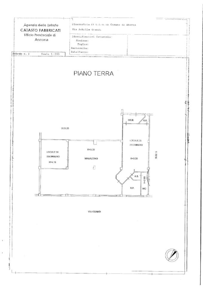 Negozio in Via Achille Grandi, Ancona, {3} - Planimetria 1