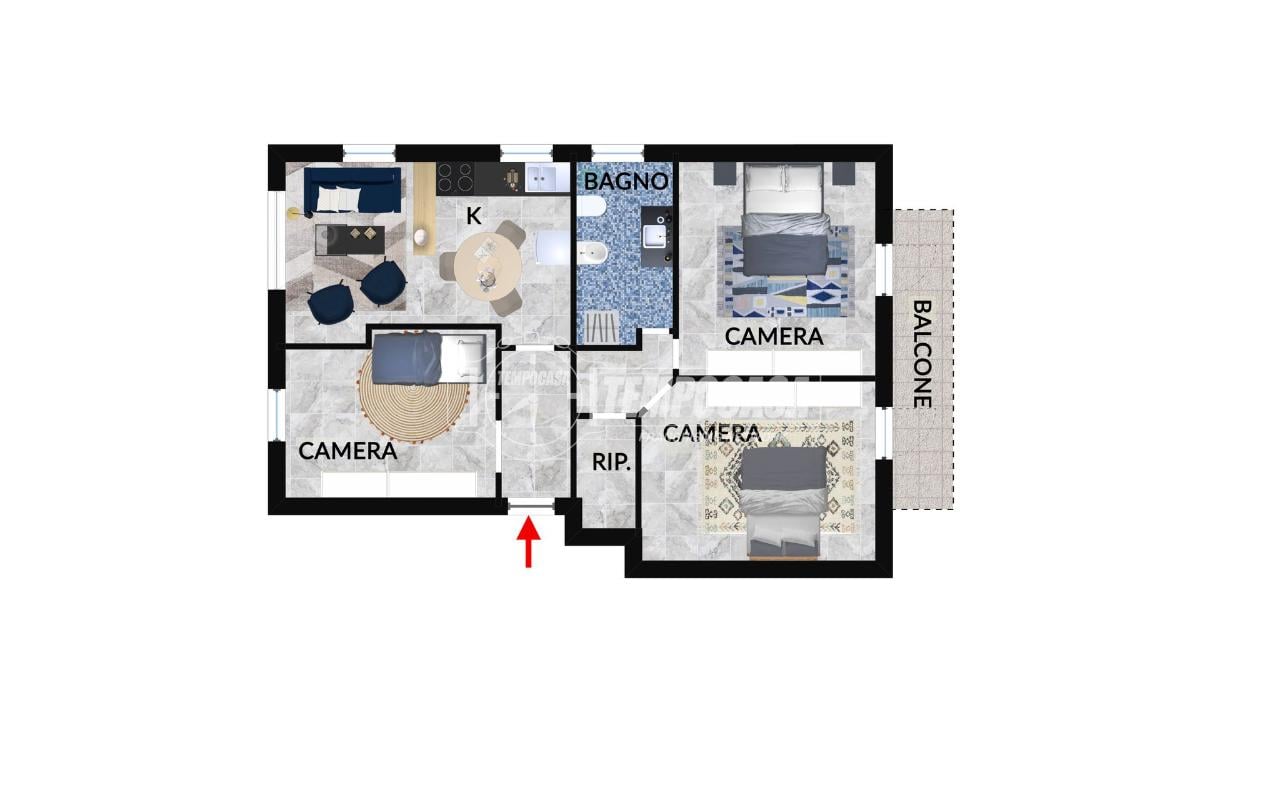 Ufficio in Via XX Giugno 29, Fermo, {3} - Planimetria 1