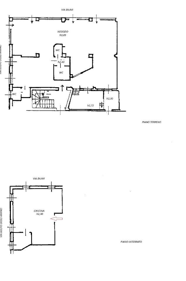 Negozio in Via Privata Golfo degli Aranci 12, Milano, {3} - Planimetria 1