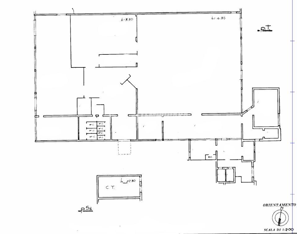Capannone in Via Alessandro Manzoni, Montecosaro, {3} - Planimetria 1