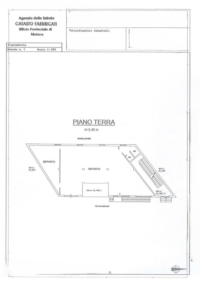Esercizio commerciale in Via Cavalcanti 72, Montescaglioso, {3} - Planimetria 1