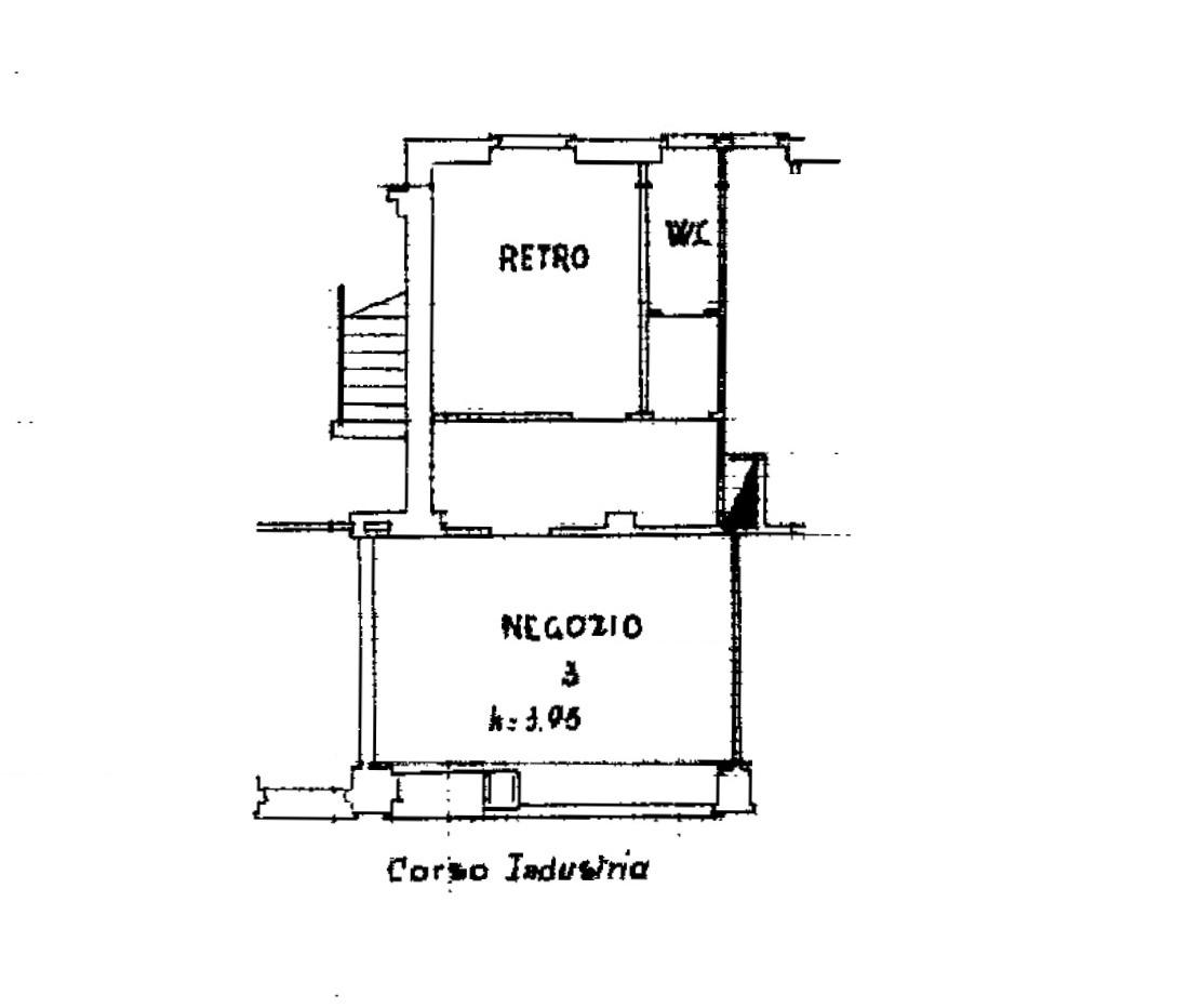 Negozio in Corso Giacomo Matteotti 109, Asti, {3} - Planimetria 1