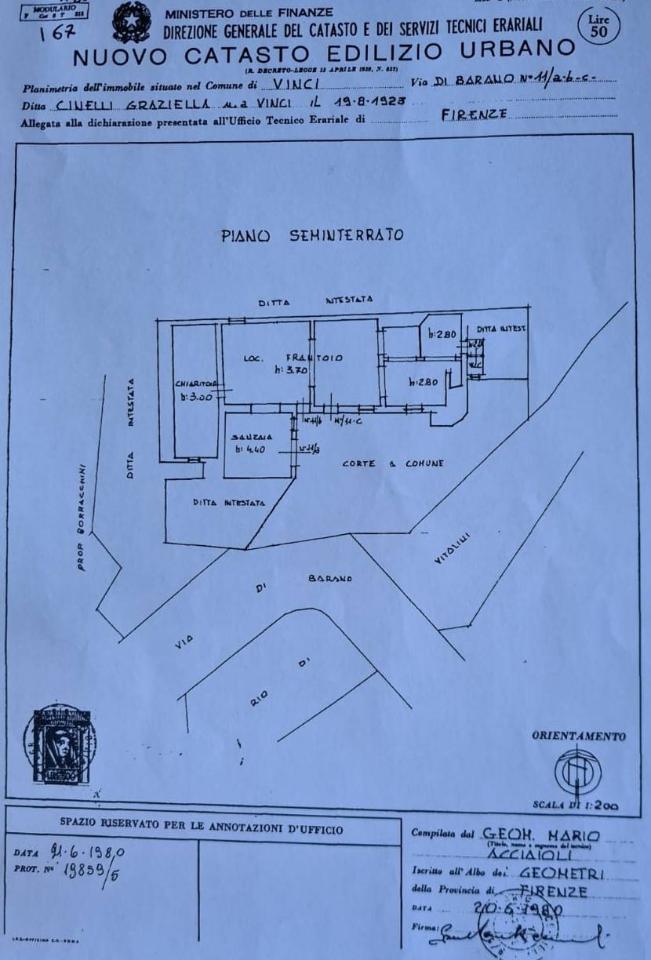 Laboratorio in , Vinci, {3} - Planimetria 1