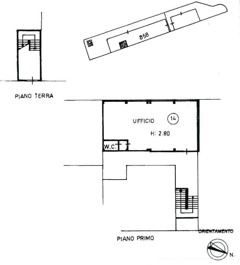 Ufficio in Via Icaro, Pesaro, {3} - Planimetria 1