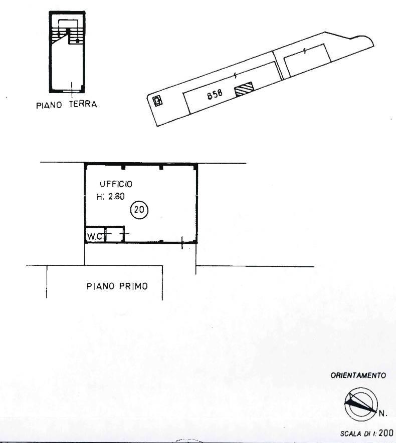 Ufficio in Via Icaro, Pesaro, {3} - Planimetria 1