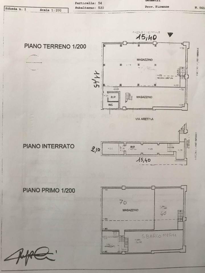 Magazzino in , Firenze, {3} - Planimetria 1