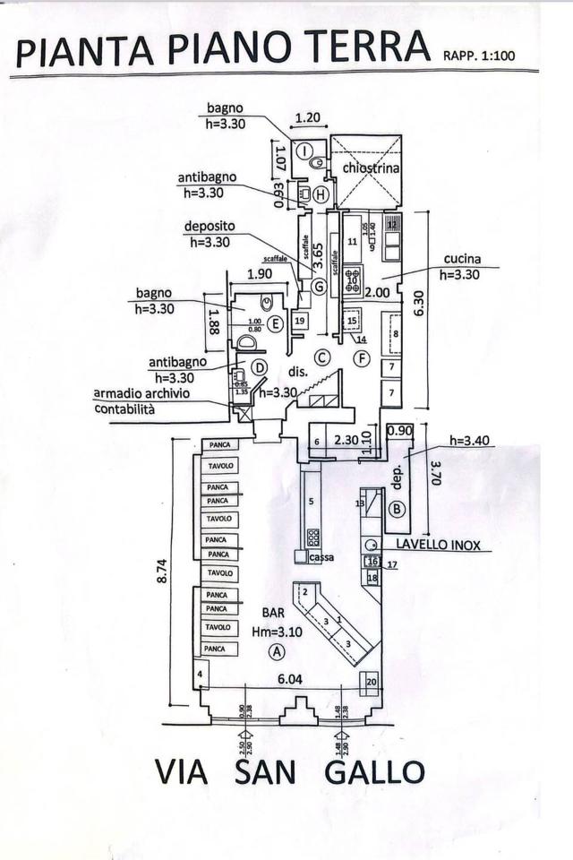 Negozio in , Firenze, {3} - Planimetria 1