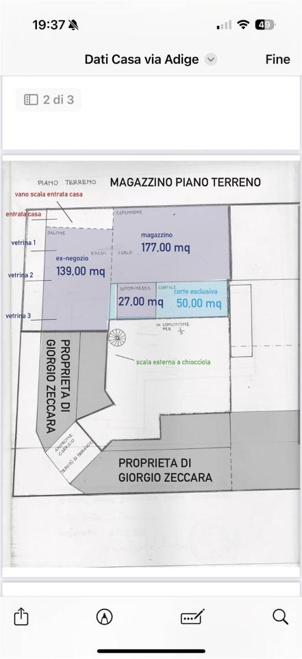Negozio in Via Adige, Vigevano, {3} - Planimetria 1