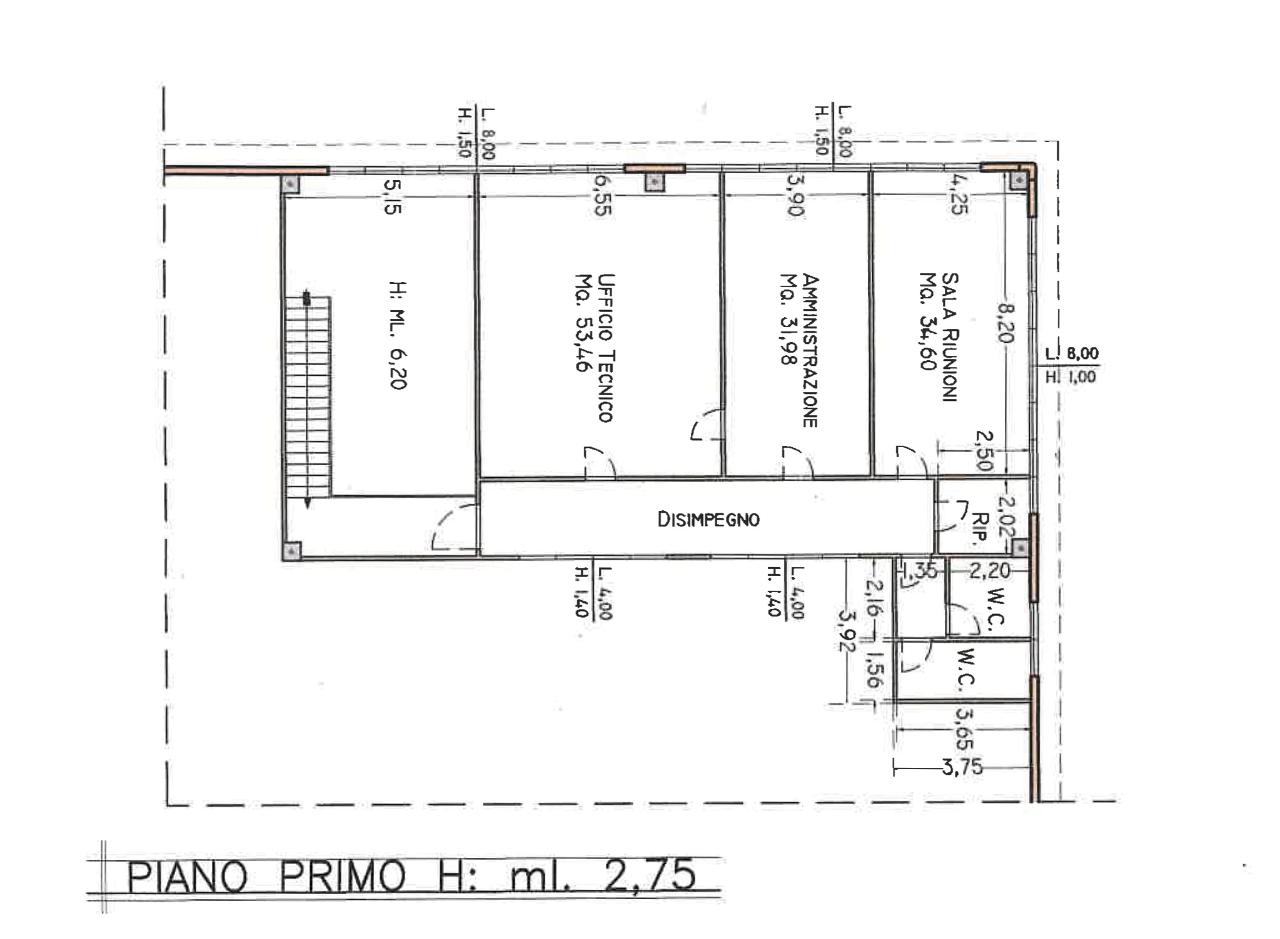 Capannone in a Sandro Pertini 53, Calcinaia, {3} - Planimetria 1