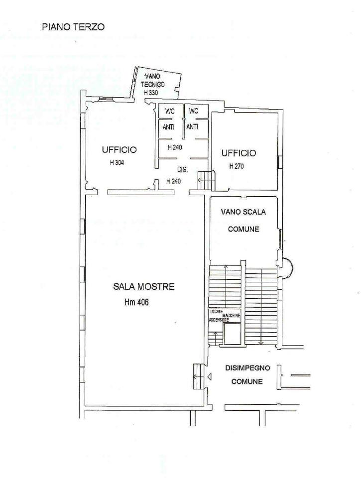 Ufficio in Via Monte Grappa Ad.Ze, Bologna, {3} - Planimetria 1
