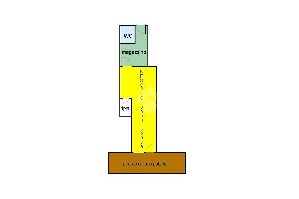 Negozio in Via Calmaggiore 26, Treviso, {3} - Planimetria 1