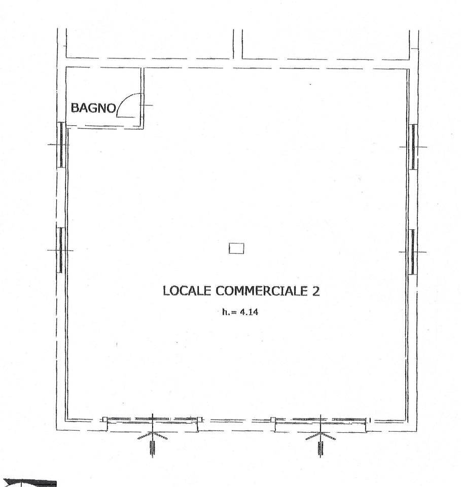 Negozio in Via Celestino Usuelli, Fiumicino, {3} - Planimetria 1