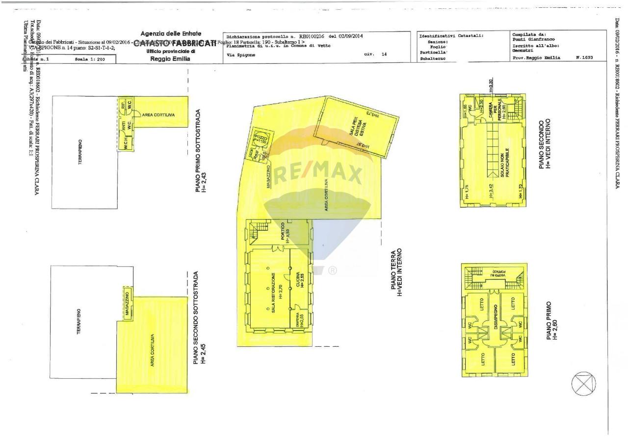 Negozio in Via Spigone 14, Vetto, {3} - Planimetria 1