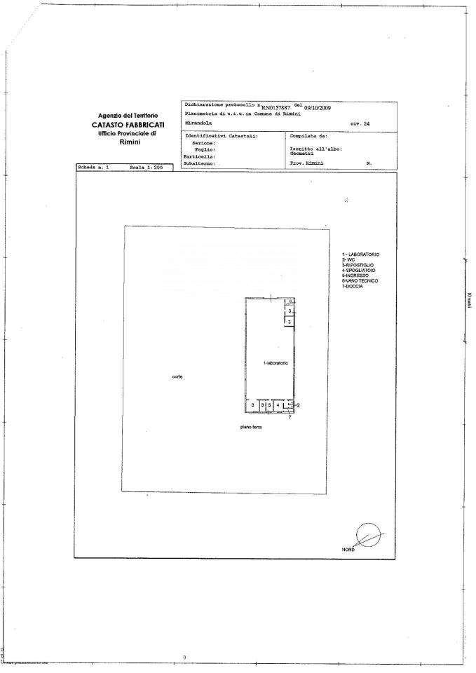 Capannone in Via Mirandola 24, Rimini, {3} - Planimetria 1