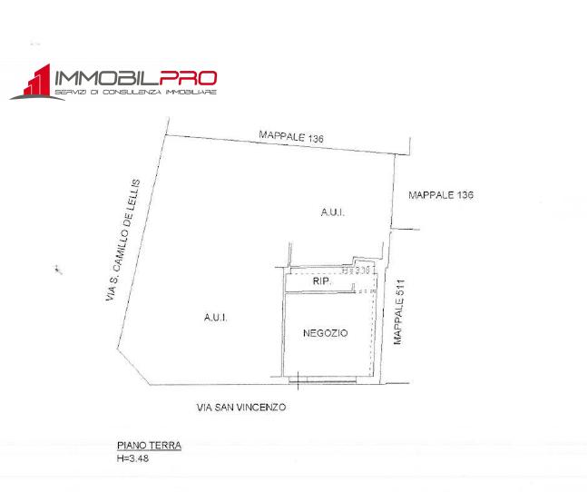 Negozio in Via San Vincenzo, Thiene, {3} - Planimetria 1