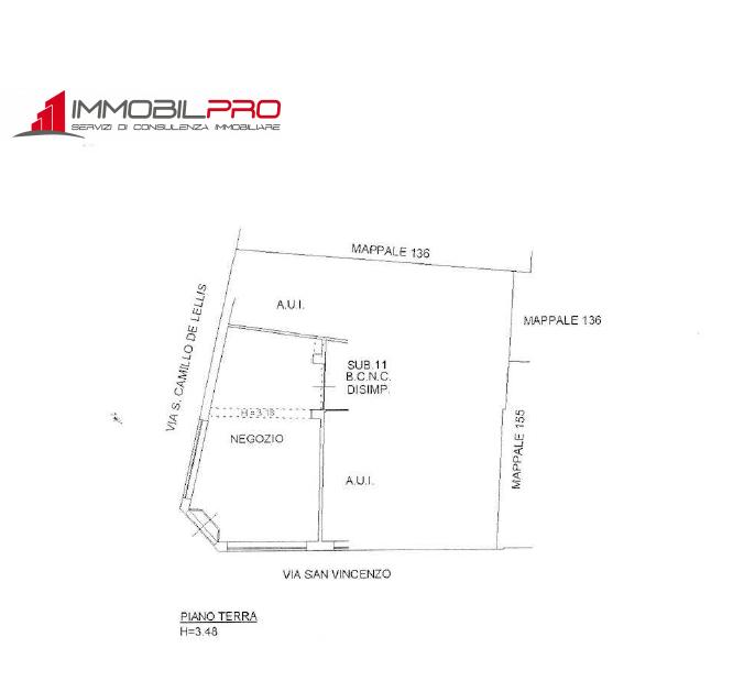 Negozio in Via San Vincenzo 62, Thiene, {3} - Planimetria 1