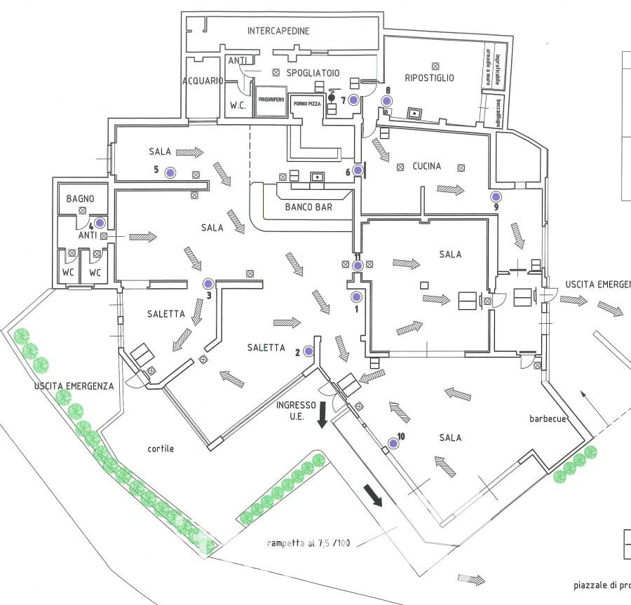 Ristorante in Maso Milano, Sporminore, {3} - Planimetria 1