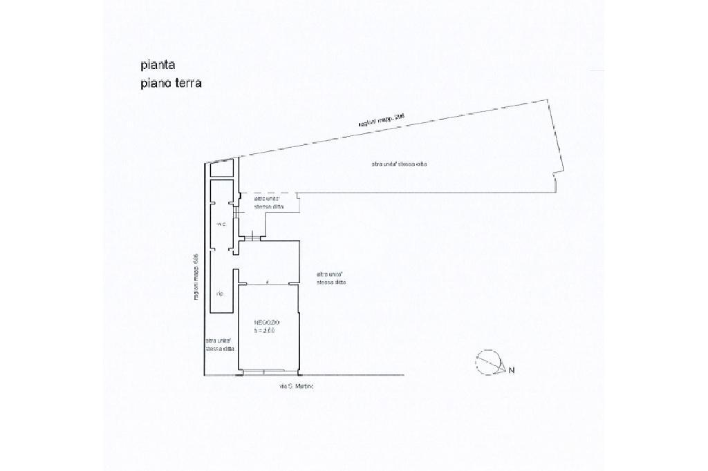 Negozio in Via S. Martino 25, Volta Mantovana, {3} - Planimetria 1