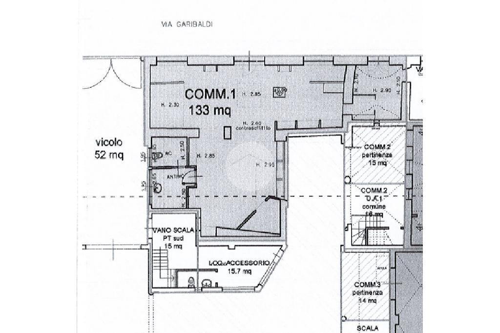 Negozio in Via Giuseppe Garibaldi 13, Carpenedolo, {3} - Planimetria 1