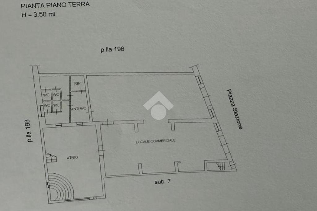 Negozio in Piazza Stazione, Carini, {3} - Planimetria 1