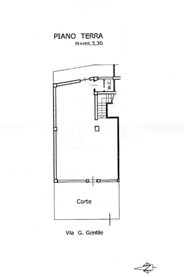 Negozio in Via G. Gentile 34, Castelvetrano, {3} - Planimetria 1