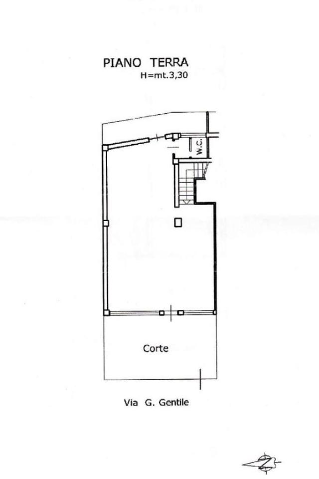 Negozio in Via G. Gentile 34, Castelvetrano, {3} - Planimetria 1