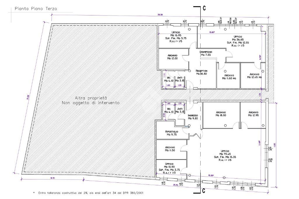 Ufficio in Via Monte Baldo 6, Villafranca Di Verona, {3} - Planimetria 1