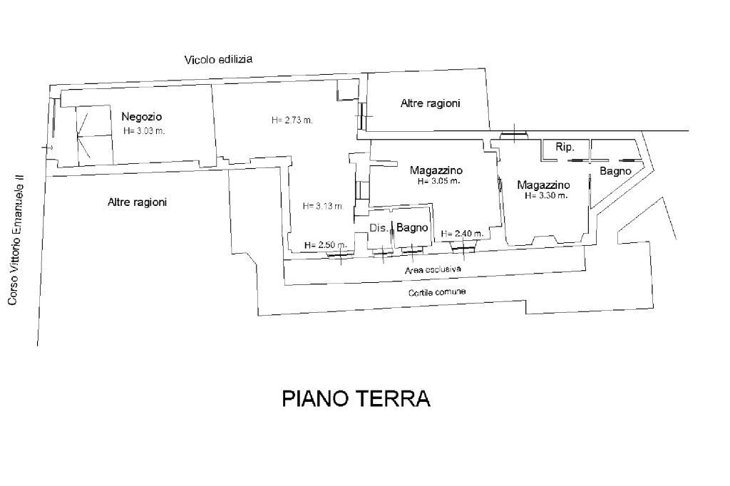 Negozio in Corso Vittorio Emanuele II 22, Piacenza, {3} - Planimetria 1