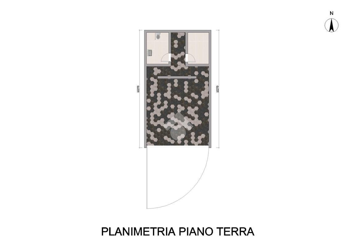 Negozio in Via Vittime del Terrorismo 9, Rottofreno, {3} - Planimetria 1