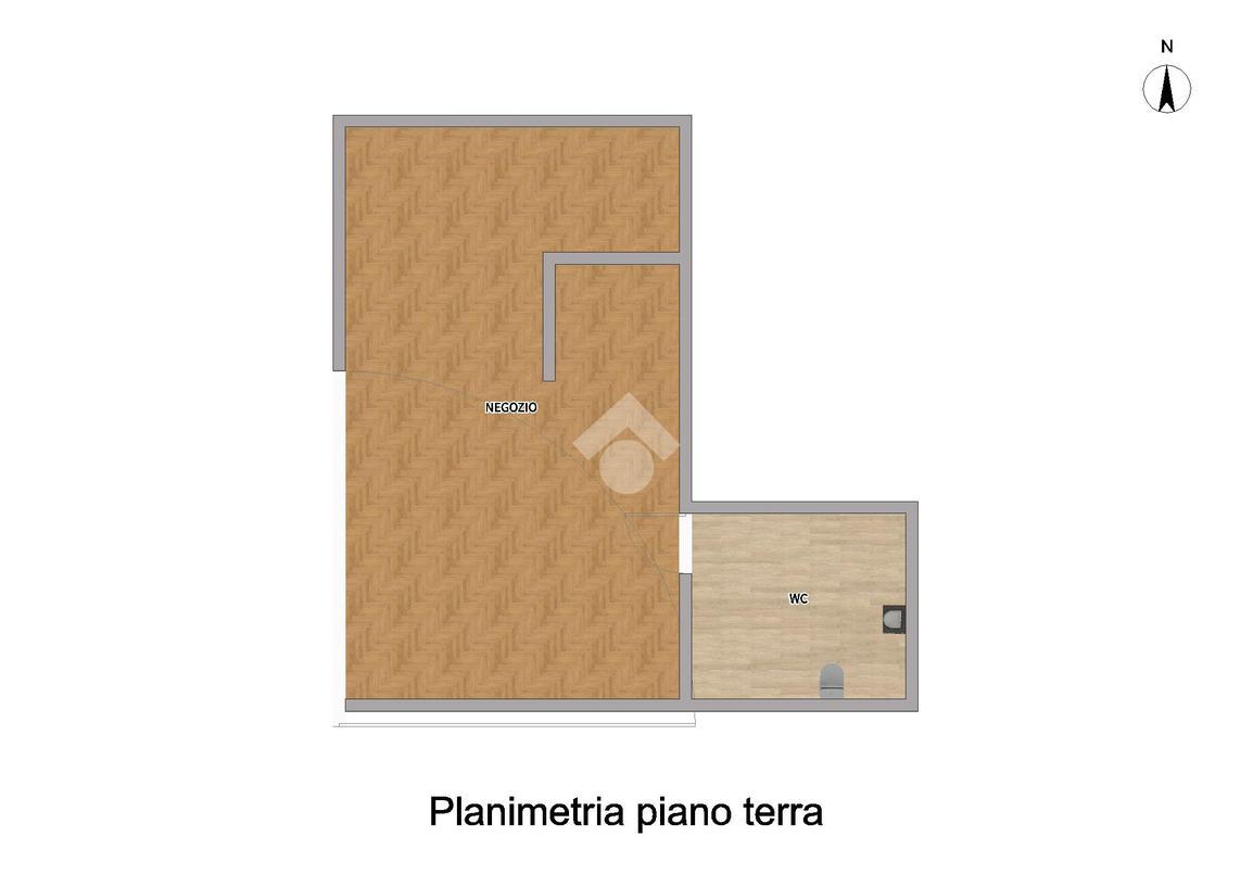Negozio in Via S. Siro, Piacenza, {3} - Planimetria 1