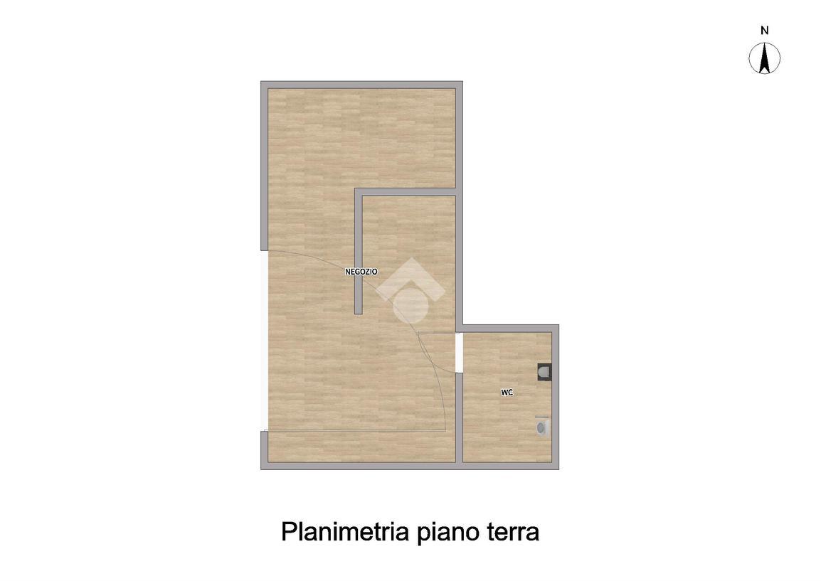 Negozio in Via S. Siro, Piacenza, {3} - Planimetria 1