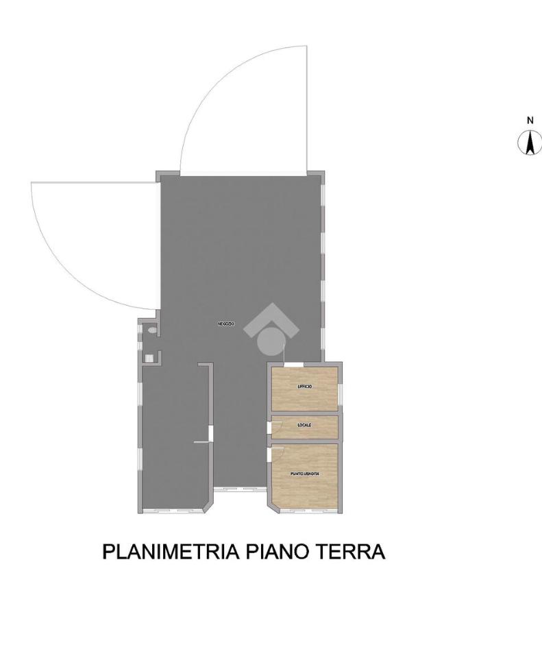 Negozio in Strada Statale 9 Emilia Parmense 194, Cadeo, {3} - Planimetria 1