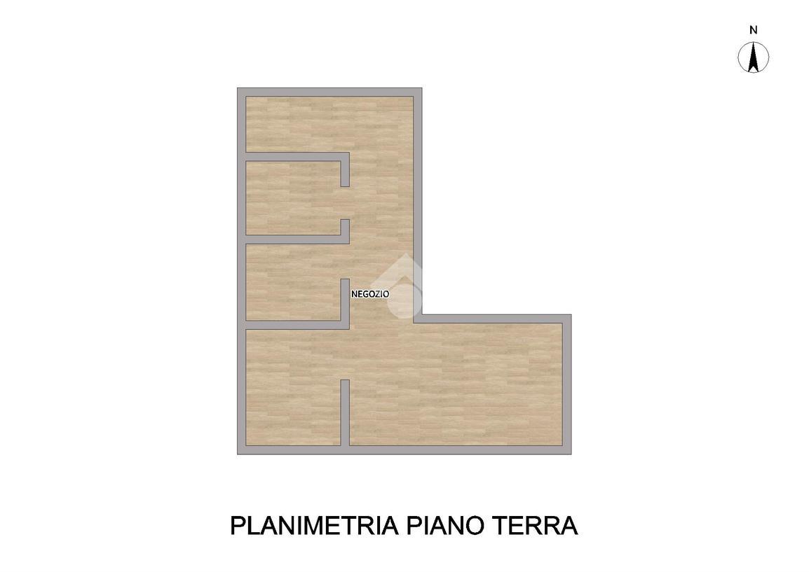 Negozio in Via Giuseppe Mazzini 5, Piacenza, {3} - Planimetria 1