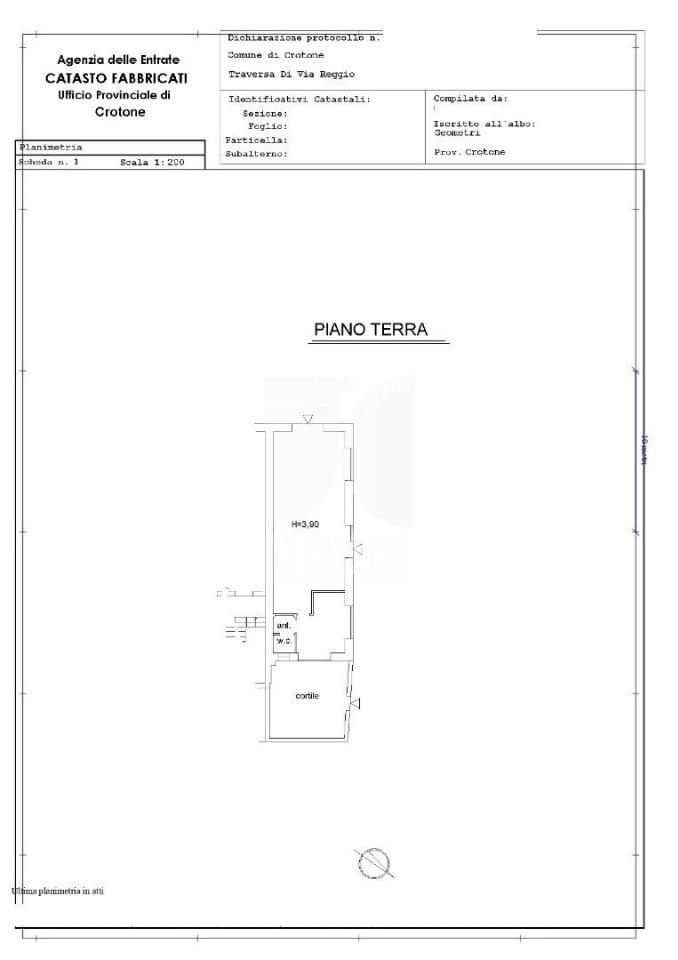 Magazzino in Via Reggio III Traversa, Crotone, {3} - Planimetria 1