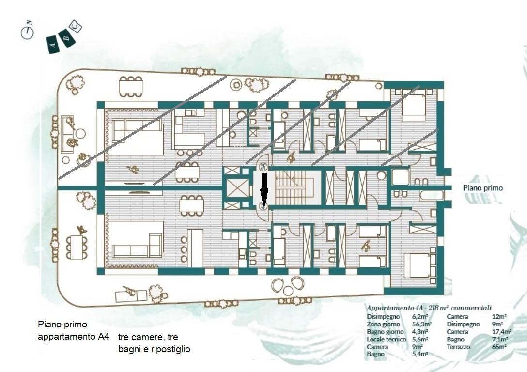 Appartamento, Treviso - Planimetria 1