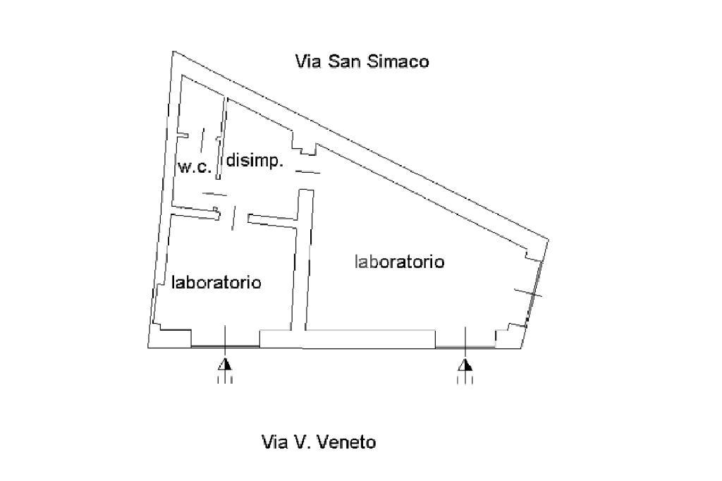 Laboratorio in Via Vittorio Veneto 82, Oristano, {3} - Planimetria 1