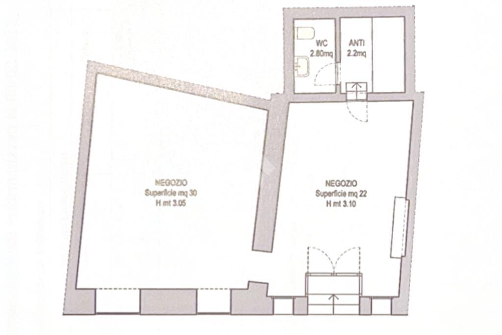 Negozio in Via Pietro Bembo 81, Asolo, {3} - Planimetria 1
