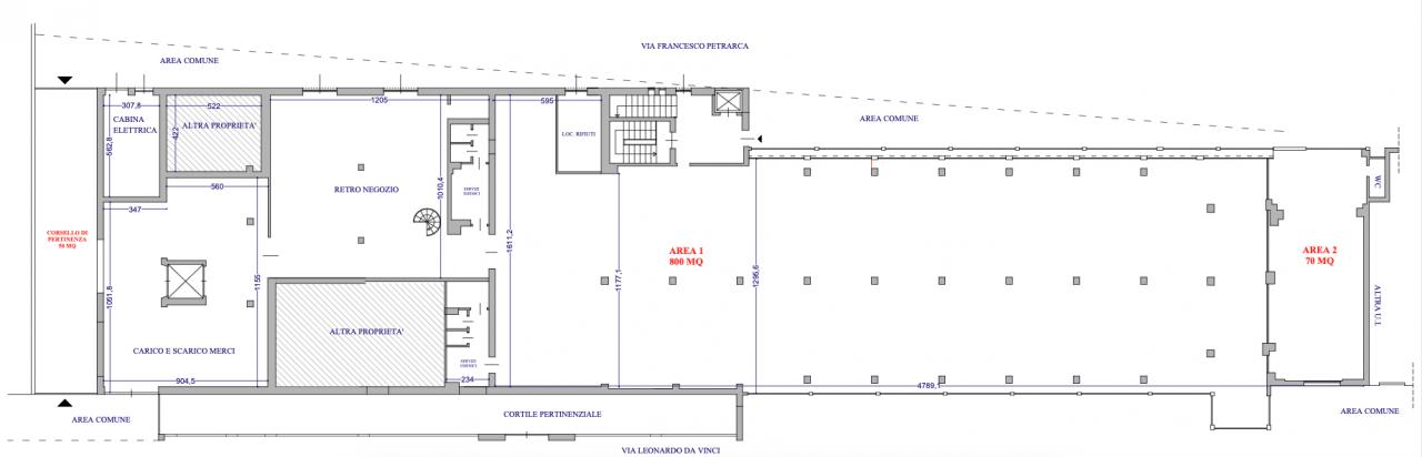 Esercizio commerciale in Via Francesco Petrarca, Buccinasco, {3} - Planimetria 1