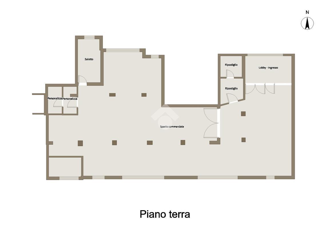 Negozio in Corte Farina 4, Verona, {3} - Planimetria 1