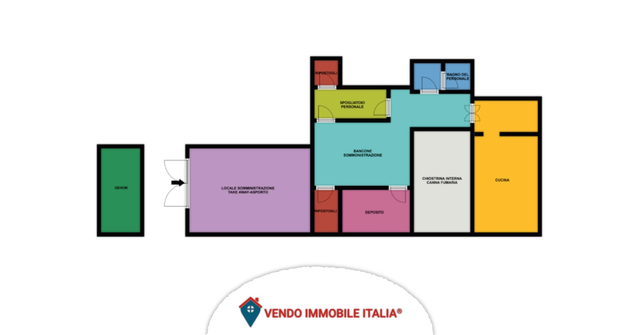 Ristorante in Via Marsala, Roma, {3} - Planimetria 1